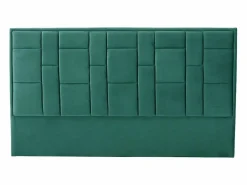 Cabecero moderno de 180 cm en terciopelo Verde abeto HERMINE < Vente-unique Hot