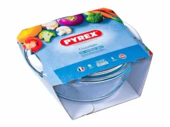 Cacerola de vidrio Essentials forma redonda con tapa 2,1L < Pyrex Discount