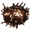 vidaxl Guirnalda Luminosa * Cadena de luces 400 LEDs 40 m 8 efectos de luz blanco cálido
