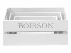 Cajas Set de 3 MDF 17x28x15/32x23x12/27x18x10cm <