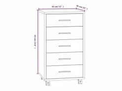 vidaxl Cajonera De Escritorio * Cajonera con ruedas madera contrachapada marrón roble Marru00f3n