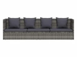 Cama de jardín 200x60 cm ratán sintético < vidaxl Discount