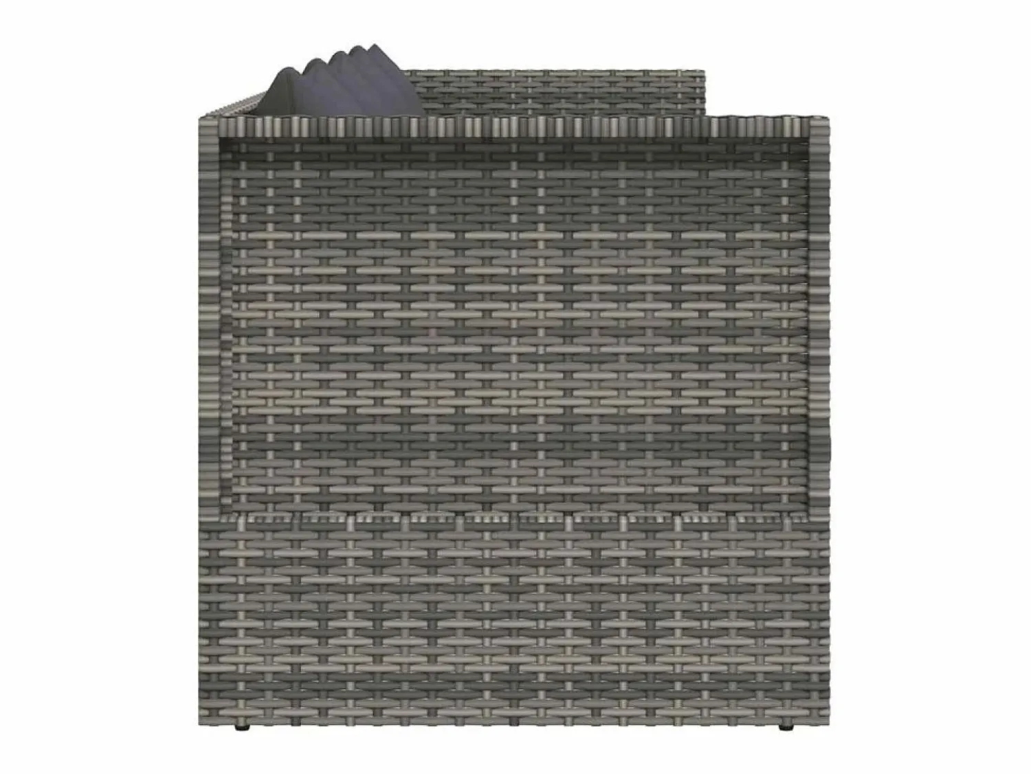 Cama de jardín 200x60 cm ratán sintético < vidaxl Discount