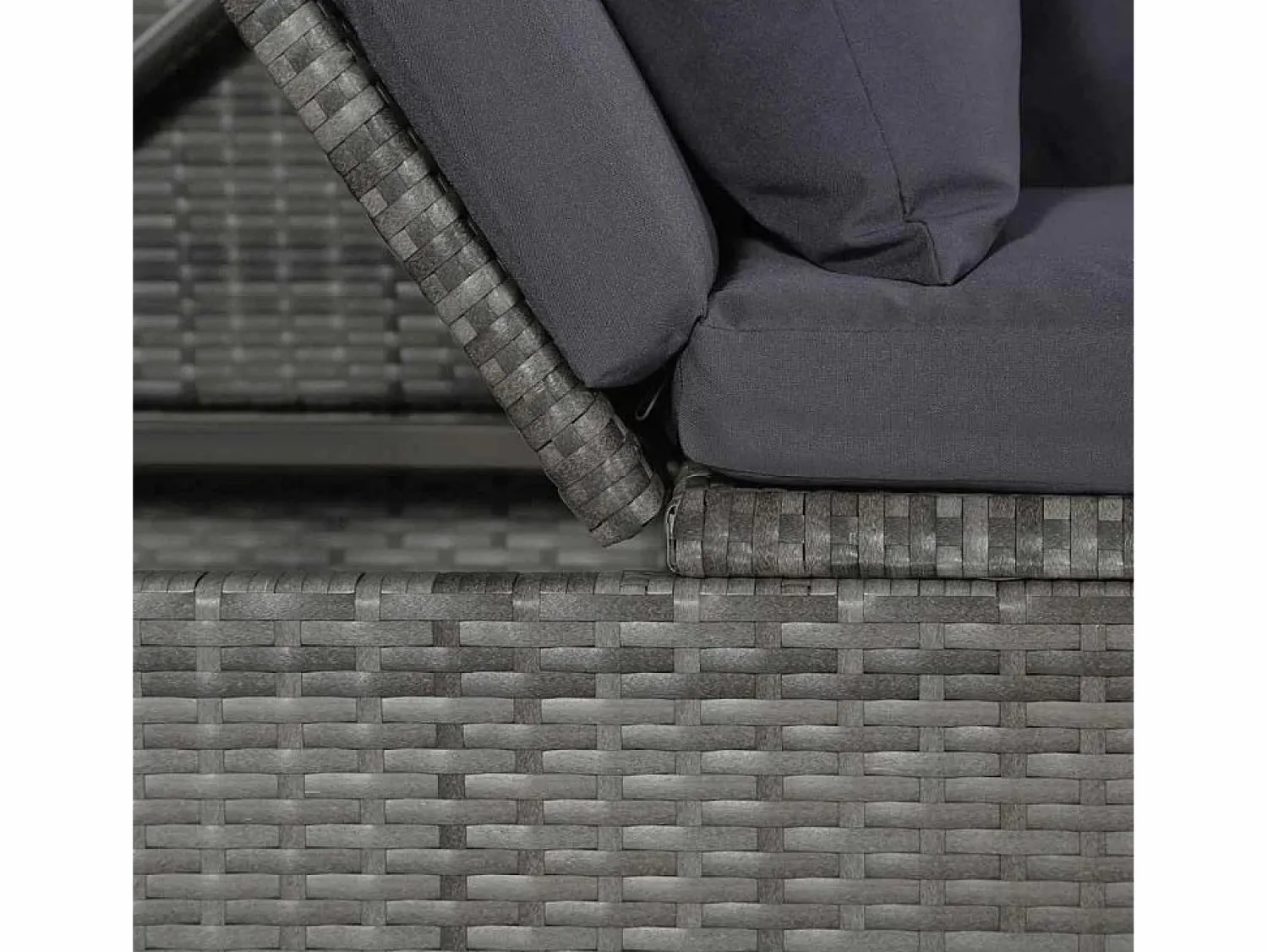Cama de jardín 200x60 cm ratán sintético < vidaxl Discount