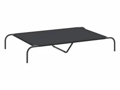 Cama elevada para perros negra 130x80x20 cm tela Oxford y acero < Clicnbuy Hot