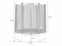 Cama elástica con protección red, 180cm < Sweeek Hot