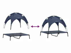 Cama para perro Azul marino l Acero < Clicnbuy