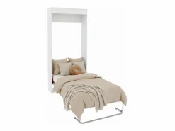 Cama Abatible * Cama abatible vertical aglomerado melaminizado 90x190cm Blanco