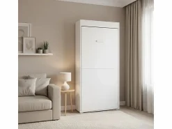Cama Abatible * Cama abatible vertical aglomerado melaminizado 90x190cm Blanco