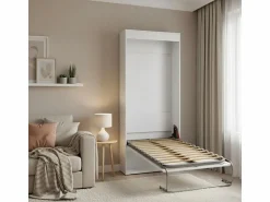 Cama Abatible * Cama abatible vertical aglomerado melaminizado 90x190cm Blanco