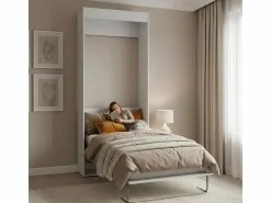 Cama Abatible * Cama abatible vertical aglomerado melaminizado 90x190cm Blanco