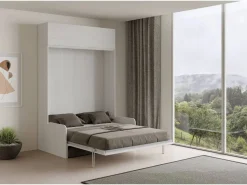 Cama abatible 160 vertical Kentaro Sofà con módulo a pared superior Fresno - ALESSIA 20 < ITAMOBY Sale