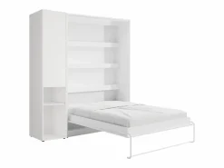 Cama abatible vertical 140 x 200 cm 1 armario + colchón - RAPILI < Vente-unique Outlet