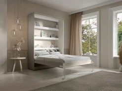 Cama abatible 140 x 200 cm apertura vertical manual con leds - RAPILI < Vente-unique Clearance