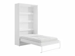 Cama abatible 120 x 200 cm apertura vertical manual leds + colchón - RAPILI < Vente-unique Discount