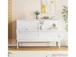 Cama abatible 140x200 cm - Con estructura de láminas - Madera - Carga máx. 200 kg - < DripeX Clearance
