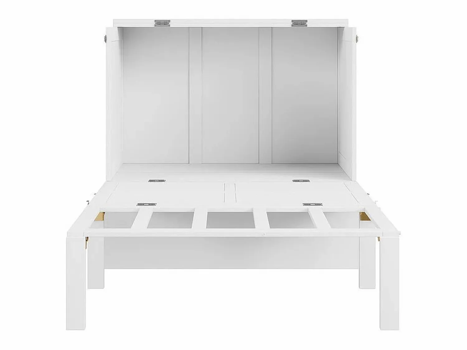 Cama abatible 90x200 cm en madera - Con somier de láminas - Carga máx. 150 kg - < DripeX Discount