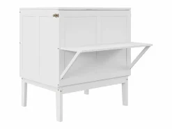 Cama abatible 90x200 cm en madera - Con somier de láminas - Carga máx. 150 kg - < DripeX Discount
