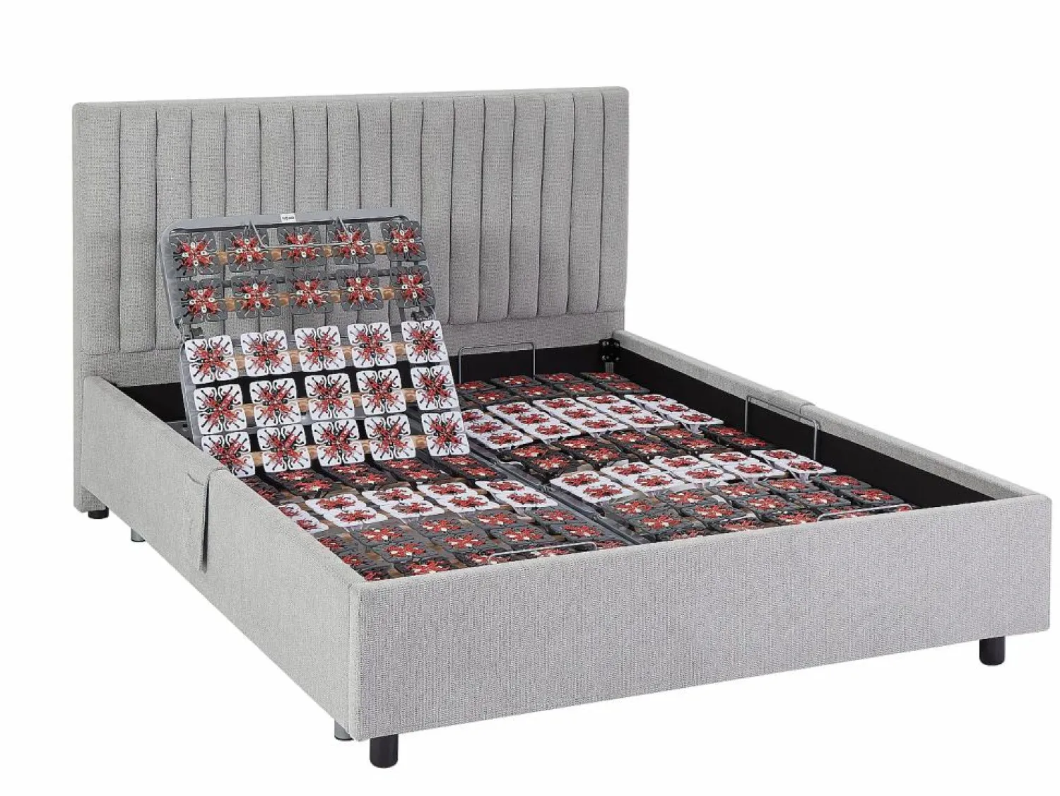Cama articulada eléctrica somier colchón de muelles 5 zonas 2 x 70 x 190 cm ANTALISA < Ysmée Clearance