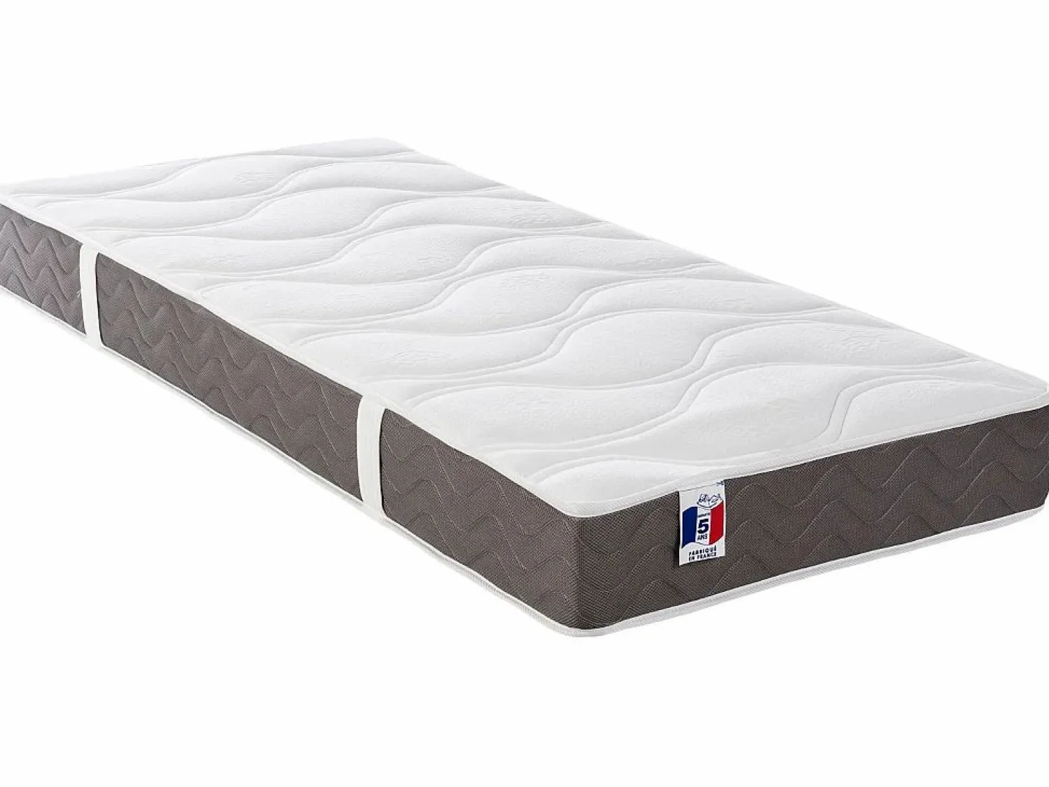Cama articulada eléctrica somier colchón látex 3 zonas 2 x 80 x 200 cm tela TIARI < Ysmée Online