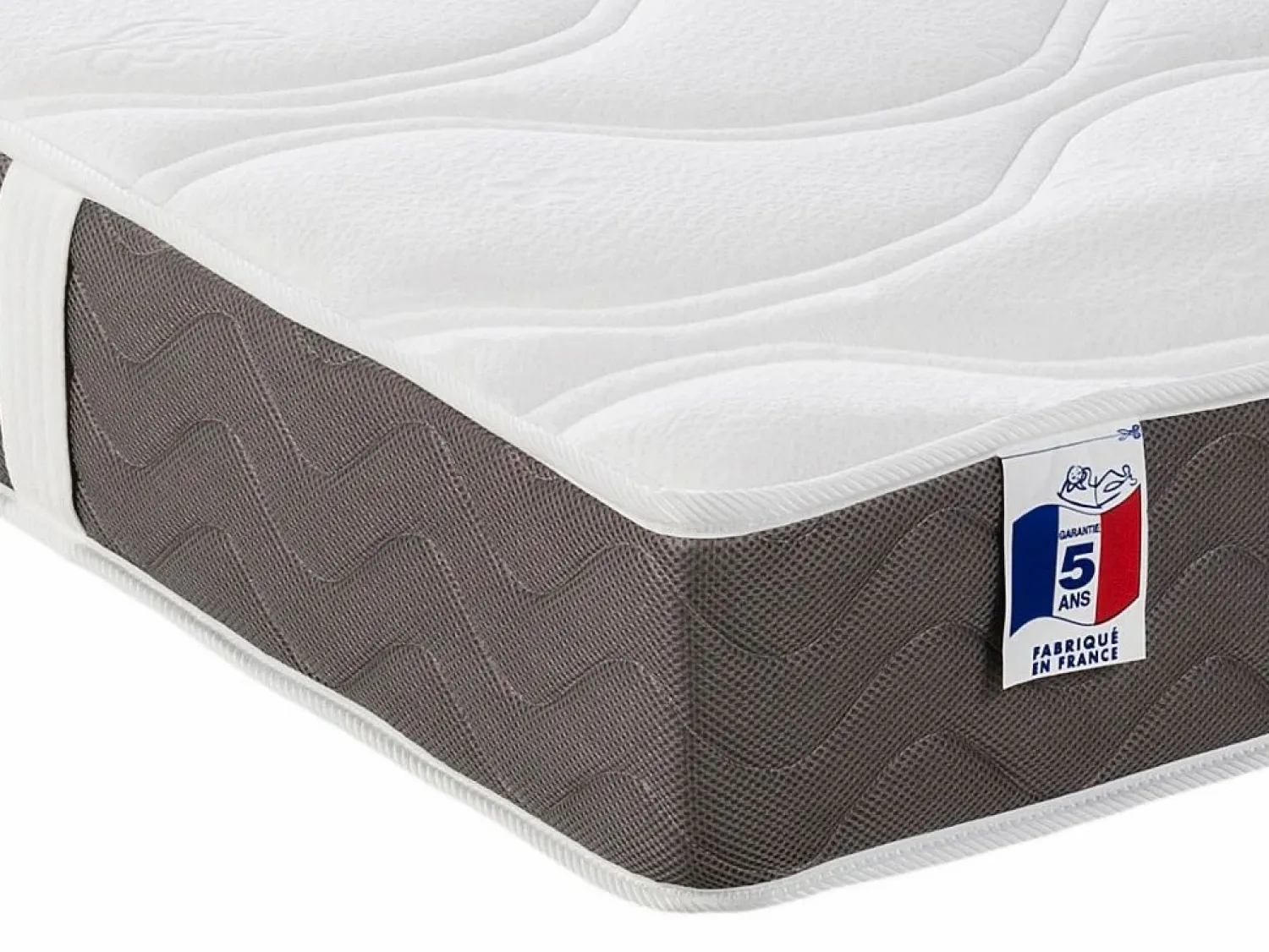 Cama articulada eléctrica somier colchón látex 3 zonas 2 x 80 x 200 cm tela TIARI < Ysmée Online