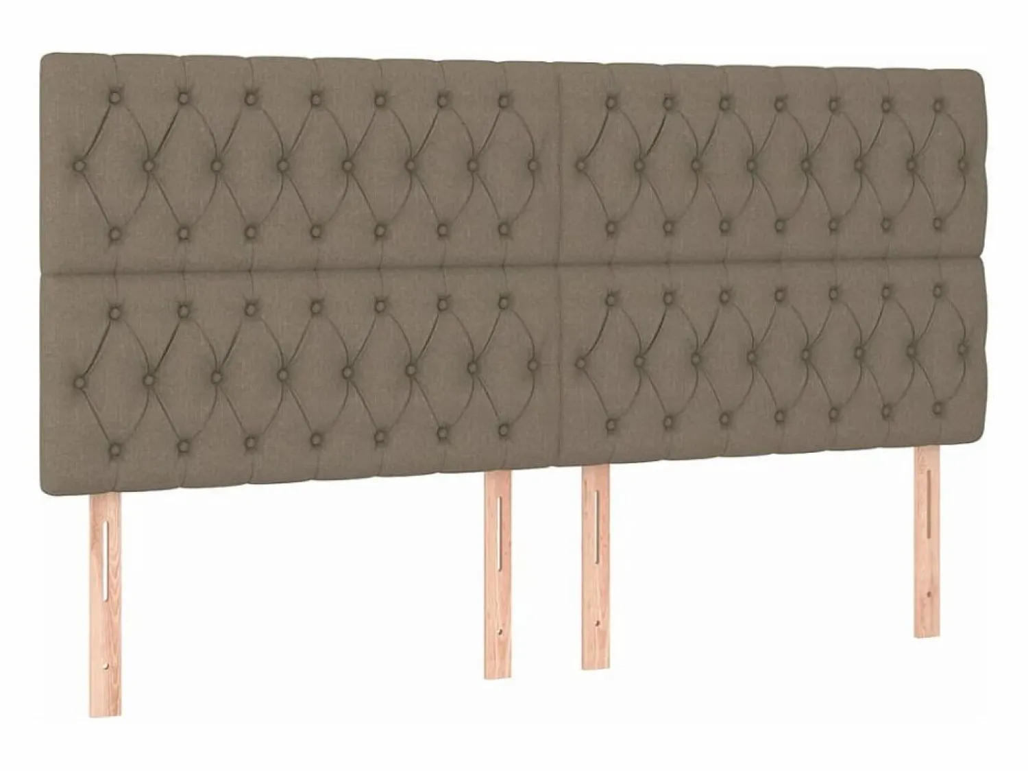 Cama box spring colchón y luces LED tela gris taupe 180x200 cm < Clicnbuy Discount