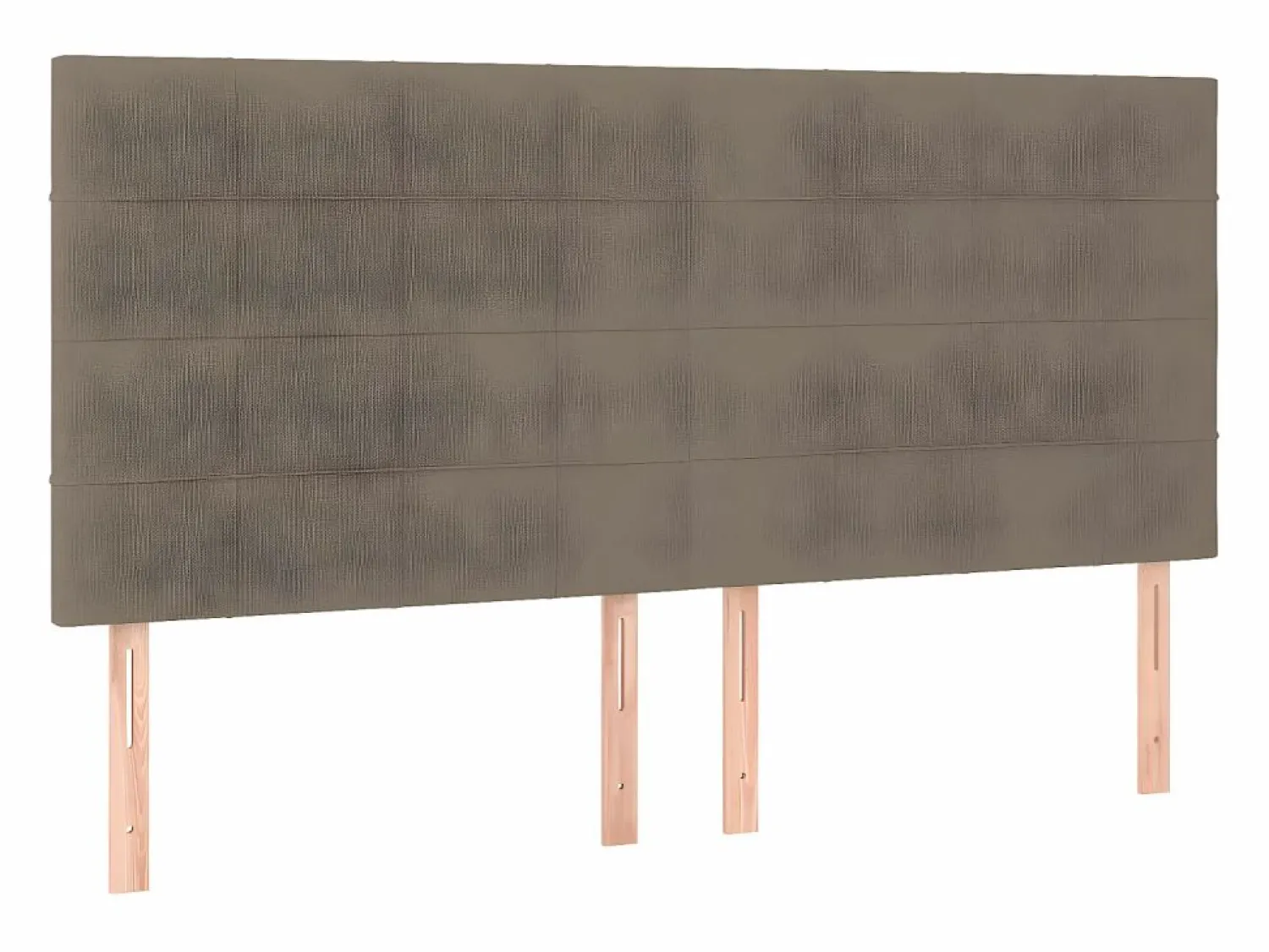 Cama box spring colchón y luces LED tela gris taupe 180x200 cm < Clicnbuy Discount