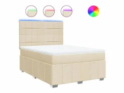 Cama box spring con colchón tela color 160x200 cm < Clicnbuy Best