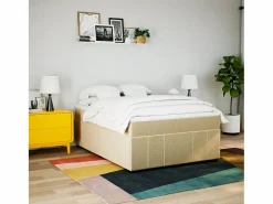 Cama box spring con colchón tela color 160x200 cm < Clicnbuy Clearance