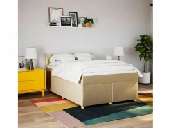 Cama box spring con colchón tela color 160x200 cm < Clicnbuy Clearance