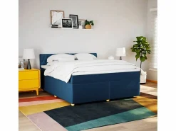 Cama box spring con colchón tela 180x200 cm < Clicnbuy