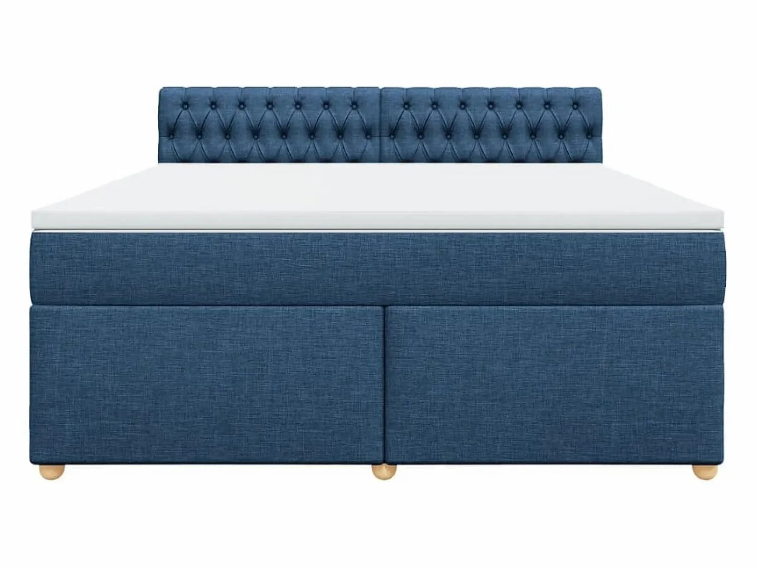 Cama box spring con colchón tela 180x200 cm < Clicnbuy