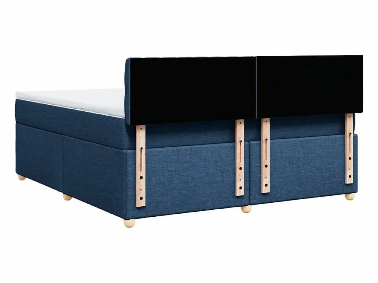 Cama box spring con colchón tela 180x200 cm < Clicnbuy