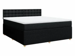 Cama box spring con colchón tela 180x200 cm < Clicnbuy Best