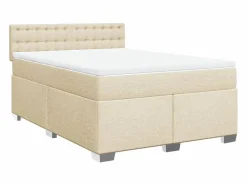 Clicnbuy Base De Cama De Láminas|Somier - 180X200Cm * Cama box spring con colchón tela claro 180x200 cm Gris