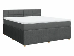 Clicnbuy Base De Cama De Láminas|Somier - 180X200Cm * Cama box spring con colchón tela claro 180x200 cm Gris