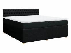 Cama box spring con colchón tela 180x200 cm < Clicnbuy