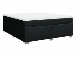Clicnbuy Base De Cama De Láminas|Somier - 180X200Cm * Cama box spring con colchón tela 180x200 cm Negro