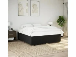 Clicnbuy Base De Cama De Láminas|Somier - 180X200Cm * Cama box spring con colchón tela 180x200 cm Negro