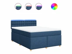 Cama box spring con colchón tela 160x200 cm < Clicnbuy Discount