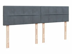 Cama box spring con colchón terciopelo oscuro 180x200 cm < Clicnbuy New