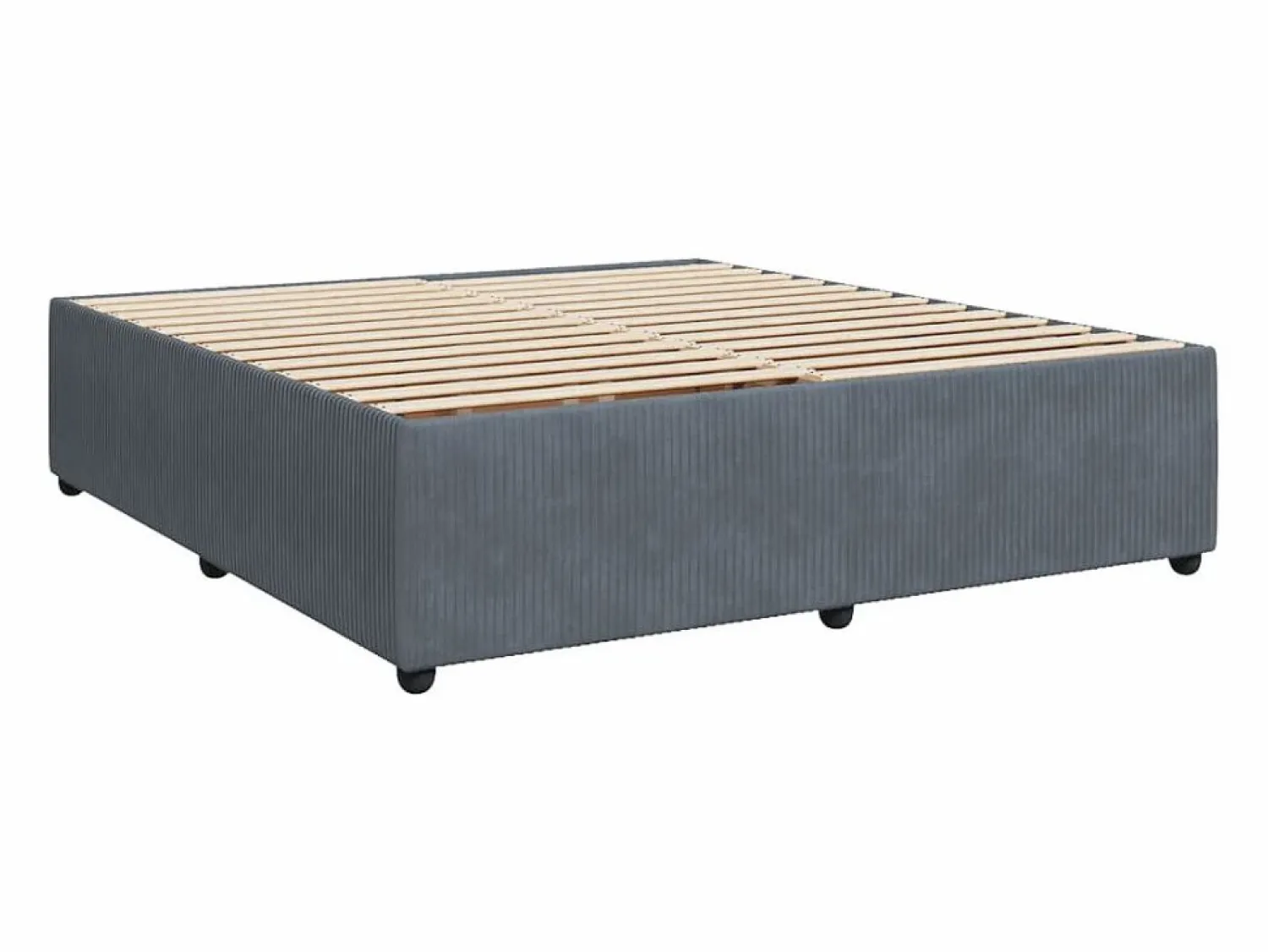 Cama box spring con colchón terciopelo oscuro 180x200 cm < Clicnbuy New