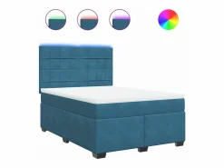 Cama box spring con colchón terciopelo 160x200 cm < Clicnbuy Discount