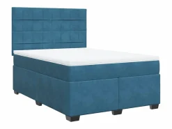 Cama box spring con colchón terciopelo 160x200 cm < Clicnbuy Discount