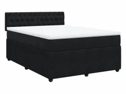 Cama box spring con colchón terciopelo 140x190 cm < Clicnbuy Best