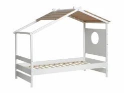 Cama Montessori|Cama Nido * Cama cabaña madera 90x190cm Blanco