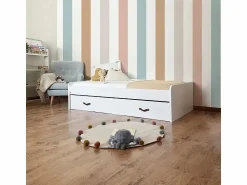 Cama + cajones aglomerado con somier y colchón 90x190cm < Clearance