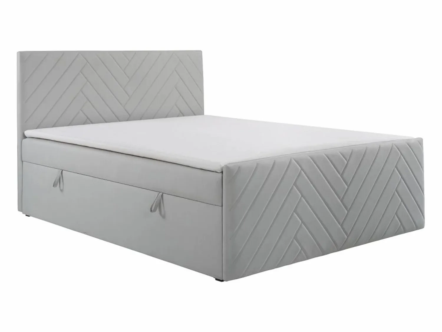 Ysmée Cama Continental Boxspring | Cama con canapés abatibles - 180 x 200 - Terciopelo - - MAKANA