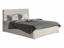 Cama doble de terciopelo de diseño "Livigno" - 140 x 190 cm - < Habitat et jardin Outlet