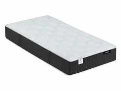 Cama eléctrica de relax decorativa somier colchón de espuma viscoelástica 2x90x200 cm Tela Gris MENASINA < Ysmée Clearance